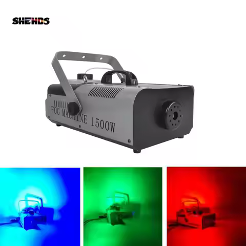 SHEHDS Remote Control 1500W Fog Machine Smoke Machine for Disco KTV Party Club Bar Weeding Club Chri