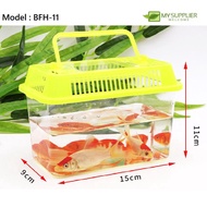 Mini Plastic Aquarium / Plastic Fish Tank With Handle L15XW9XH11CM
