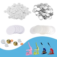 200/500 Sets Of 25/32/58mm Badge Machine Accessories Consumables Blank Pin Back Button Parts For But