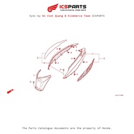 Body Cover (F15-B) HONDA Vision 110 (08/2011-08/2014) Parts Catalog