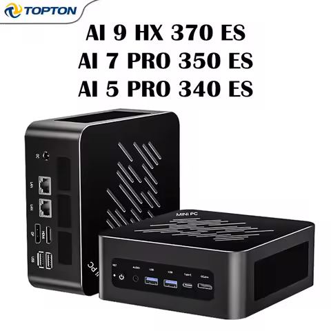 Topton AMD Gaming Mini PC Ryzen AI 9 HX 370 ES 7 PRO 350 ES 5 340 ES OCuLink USB4 2x2.5G LAN Desktop