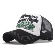 Letter Three-Dimensional Embroidery Baseball Cap Patch Embroidery Cap Mesh Cap Mesh Cap