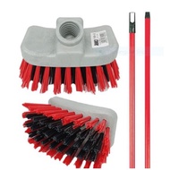 RAYACO Curved Nylon Broom for Drain/Penyapu Longkang with Handle (Durable)(2 Sizes: 12cm/16cm)