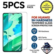 5Pcs Tempered Glass For HUAWEI Series 9H Hardness Screen Protector Reseller Bundle