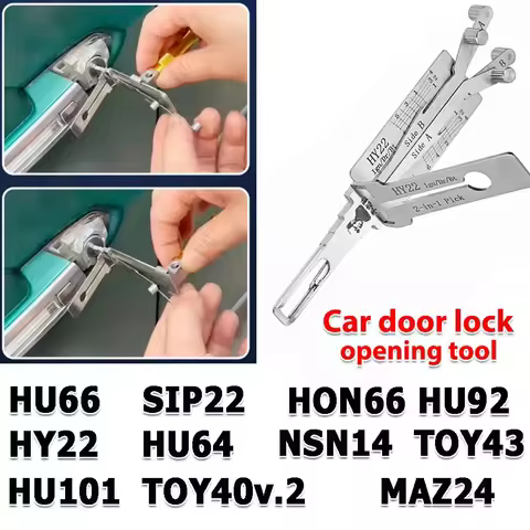 Auto Key Reader Lock Pick Opening Tool Lishi Pick Tools HU66 SIP22 HON66 HU100 HU92 HY22 HU64 NSN14