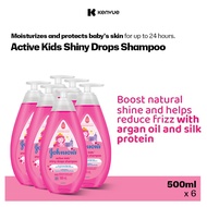 Johnson's Active Kids Shiny Drops Shampoo (500ml) x 6
