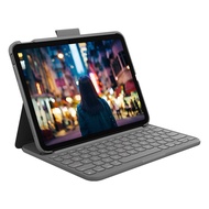 logitech 羅技 Slim Folio 輕薄鍵盤保護套  iPad 10  灰色系  1個