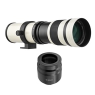 กล้อง MF Super Telephoto เลนส์ซูม F/ 8.3-16 420-800มม. T2พร้อมแหวนอะแดปเตอร์ RF-Mount 1/4เปลี่ยนด้ายสำหรับ Canon EOS R/ R3/ R5/ R5C/ R6 /Rp กล้องติด RF
