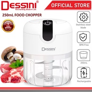 DESSINI ITALY 250mL USB Rechargeable Capsule Cutter Spin Chopper Blender Grinder Mixer Mincer Juicer