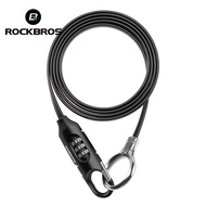 ROCKBROS Portable Password Bicycle Lock 1.5M High Security Anti-theft Locks Safety Bike Chain Lock f