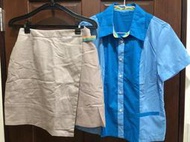 ♥玩美主題趴♥ A29 2件 送黑絲 30腰 中華電信制服套裝 公司制服套裝 二手制服 OL套裝 外拍服裝
