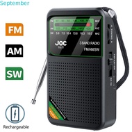 SEPTEMBER FM AM SW Radio, Multifunctional Loud Loudness Battery Operated Radio, Durability Transisto
