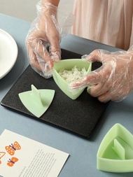 1入組三角壽司模具，可製作海苔飯糰，兒童風格