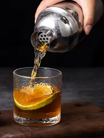 1Pcs Stainless Steel Cocktail Shaker Bartending Tools Bartender Kit Boston Martini Sharker Drink Mix