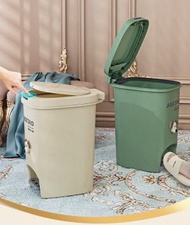 全城熱賣 - [大號--綠色-小狗] 客廳睡房浴室 腳踏式加厚垃圾桶