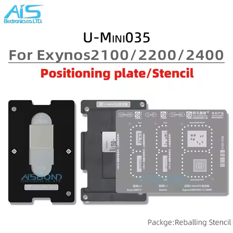 CPU BGA Reballing Stencil Template For Samsung Galaxy S21 Ultra S22 S23FE S25FE Exynos 1080 2100 220
