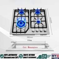 Stainless Steel 4 Burner Built in Gas Stove for Kitchen Cooking NG LPG