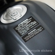 Ducati MTS Universal Warning Sticker Cover Motorcycle Sticker
