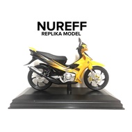 125zr Kuning diraja replika diecast miniature model