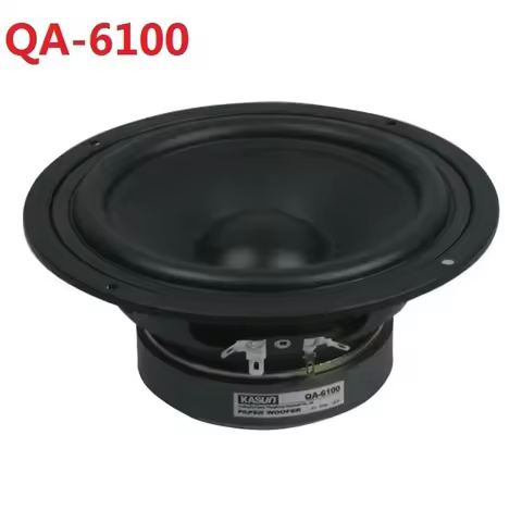 1 Pieces Kasun QA-6100/QS-6210 6.5'' Midrange Speaker Driver Unit Black PP Cone 8ohm/130W Speaker Pa