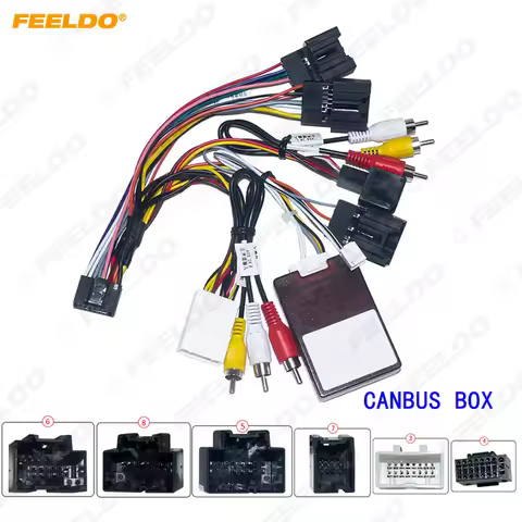 FEELDO Car Stereo Audio 16PIN Android Power Cable Adapter For Chevrolet Captiva Epica CD/DVD Player 