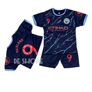 Haaland's latest football suit for 1-14 years old, quality boys' football shirt, futsal team shirt s