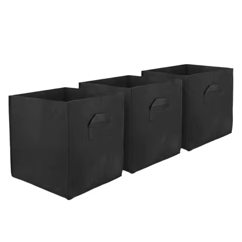 3PCS Felt Growth Bag 20 x 20 x 20 cm 25 x 25 x 25 cm Plant Container Portable with Handles Planter N