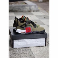 Sepatu Nike Air Jordan Retro 4 Undefeated Army Olive 100%Bnib