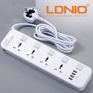 實體店鋪  限今日滿三百元包郵 LDNIO SC4408 Power Strip with 4 AC Sockets + 4 USB Ports - Independent Switch Strip 