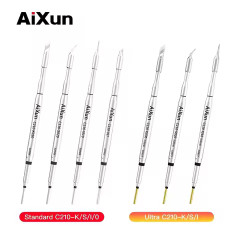 AIXUN C210 Series Integrated Soldering Iron Tips and Heating Core Efficient Heat Conduction Compatib