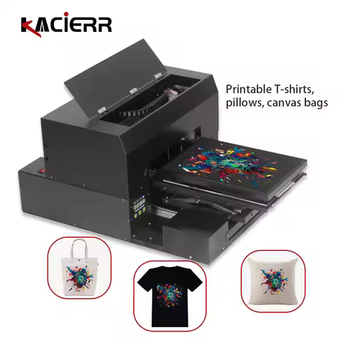 2020 textile DTG printer A3 size printing machine with UV ink inkjet color clear and bright clothes 