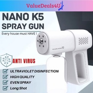 K5 Nano Spray Gun Portable Wireless Mist UV Sanitize Sprayer Sterilizing Nano Spray Gun