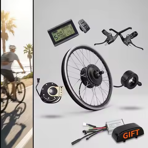 Ebike Conversion Kit 500W 36V 48V with KT LCD3U LCD8HU USB Charger Meter LCD5 Display Front Rear Cas