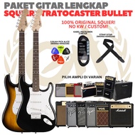 PAKET GITAR SQUIER STRATOCASTER BULLET Electric Gitar | GUITAR PACK