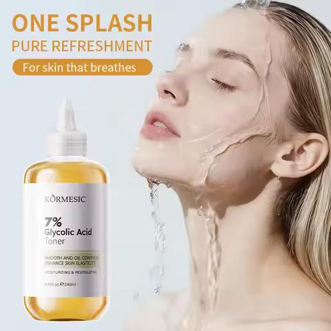 240ml Glycolic Acid 7% Hydrating Toning Solution AHA Exfoliating, Pore Minimizing & Brightening Face