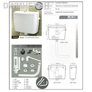 【new】♙♟☋TECHPLAS 1102-LL 9 Liter Low Level Single Flush Push Button Cistern/ Tangki Tandas Duduk Jenis Tekan Butang 9 Li
