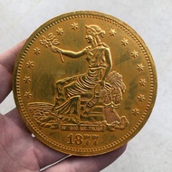 Ancient Coin Collection Antique Foreign Silver Dollar Eagle Eye Large Silver Dollar Diameter About 8