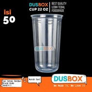 22 OZ Oval Plastic Cups, 50 Economical and Hygienic 22 oz U Cup/s Food Grade Plastic Oval Plastic 22