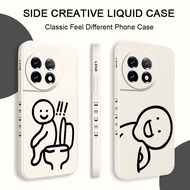 Creative Funny Man Phone Case For OnePlus 13R 13 12R 12 11R 11 10 10T 10R 5G Comfortable Feel Cover