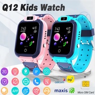 Q12 Kids Smart Watch With Camera Touch Screen Waterproof SOS Call GPS Anti-lost Kids Smart Watch Tracker SIMCard 儿童手表