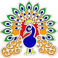 Assorted Rangoli Stencils 12*12 inch MDF Rangoli Stencils for Door Entrance Reusable 3D Readymade Ra
