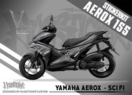 Hugsticker สติ๊กเกอร์ติดรถ สติ๊กเกอร์ Aerox 155 ลาย Sci fi