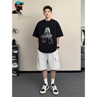 Design A Factory 24 Hours Delivery Cotton T-shirt, Men's Clothing, Short Sleeves, Tops Korean Fashio