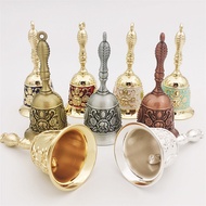 NEW 1PC Vintage Hand Cranked Bell, Christmas Bell For Calling The Elderly, School Bell, Metal Pendan