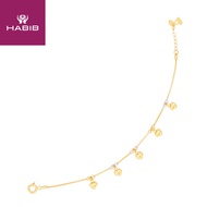 HABIB 585/14K Yellow, White and Rose Gold Bracelet BZN 480