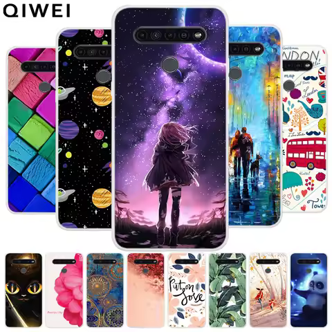 Soft TPU Case For LG K51S Cover Cartoon Painted Silicone Phone Cases For LG K51 K61 K51S Q51 k 51s P