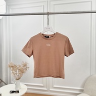 Atipashop - Atipashop - ATIPA BASIC เสื้อยืด แขนสั้น คอกลม ปักลาย