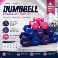 1KG / 4KG Hexagon Dumbbell Set | Home Gym Fitness Exercise Weight Training Workout Strength Muscle D