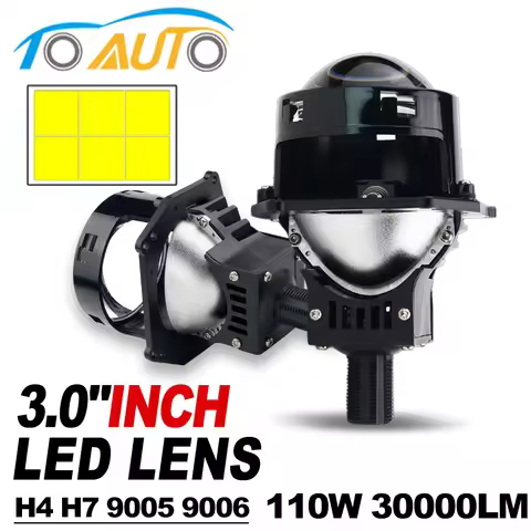 3.0 Inch H4 H7 LED Bi Led Projector Lens Halo Lights HB3 9005 HB4 9006 Car Headlights Hella 3R G5 An