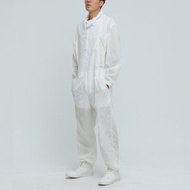 Ultracool-涼感透明高領連身工裝服(男)-香檳白